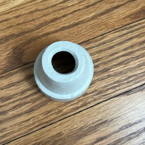 NWT Vance Kitira Napkin Rings Garden Plant Pots Set/6 stone grey off white color - Picture 6 of 6